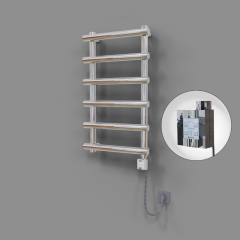 Amazon Dekoratif Elektrikli Havlupan 500x850 Krom (KTX4 Termostat) 200W Spiral Kablolu