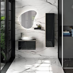 Arteon 65 cm Banyo Dolabı Siyah Lizbon Alt, Üst ve Yan Boy Dolap