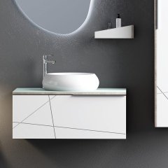 Arteon 100 cm Banyo Dolabı Beyaz Lizbon