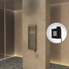 NAXOS Elektrikli Havlupan 500x1193 Antik Parlak (KTX1 Termostat) 300W Spiral Kablolu