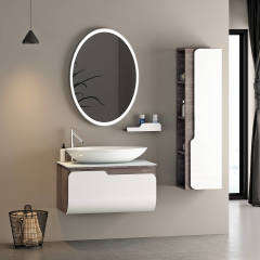 Kuga 80 cm Banyo Dolabı Beyaz Berlin Alt, Üst ve Yan Boy Dolap