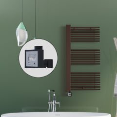 MALE Elektrikli Havlupan 600x1190  Bakır Eskitme (KTX3 Termostat) 600W Spiral Kablolu