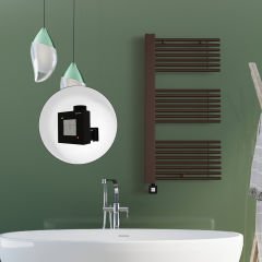 MALE Elektrikli Havlupan 600x1190  Bakır Eskitme (KTX1 Termostat) 600W Spiral Kablolu
