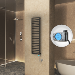 NAXOS Elektrikli Havlupan 500x1655 Siyah Mat (Musa Termostat) 600W