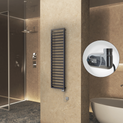 NAXOS Elektrikli Havlupan 500x1655 Koyu Antrasit Texture (Thesis Termostat) 600W