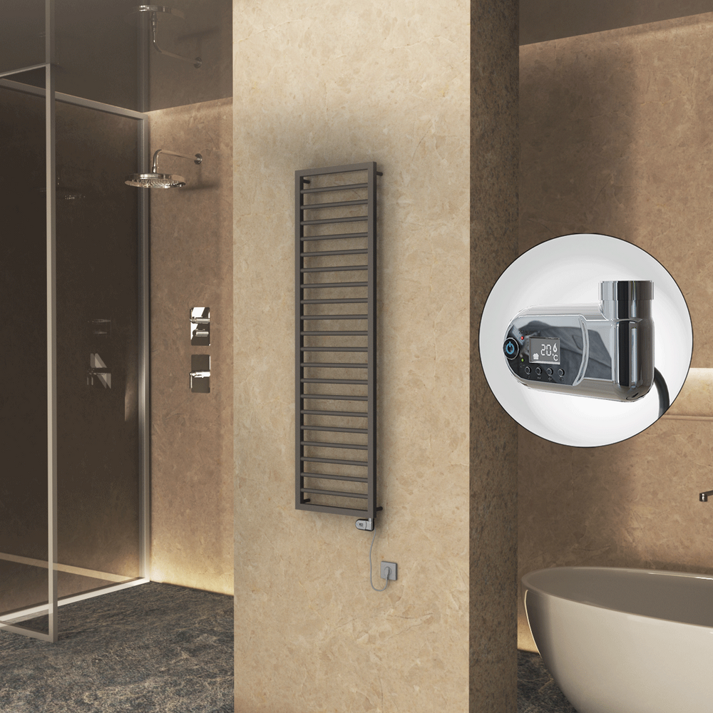 NAXOS Elektrikli Havlupan 500x1655 Terra Matt  Texture (Thesis Termostat) 600W