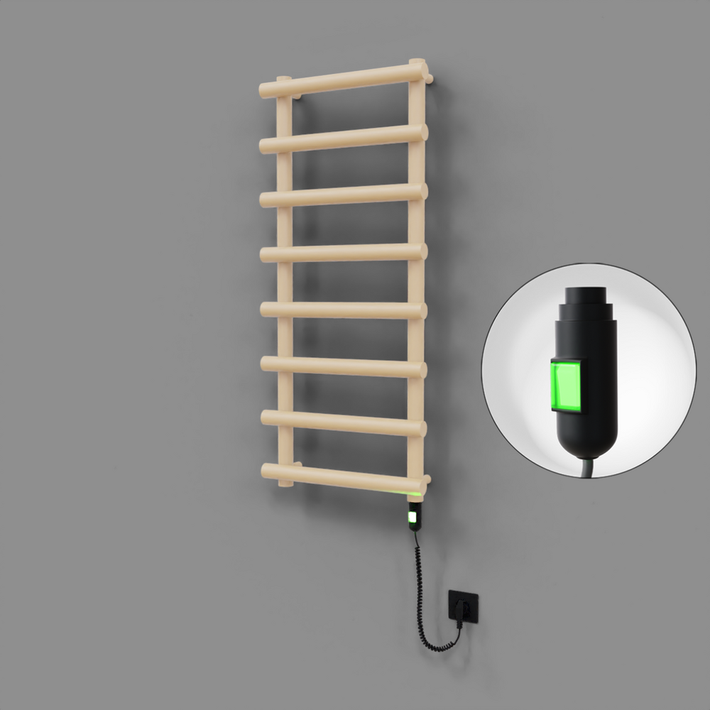 Amazon Dekoratif Elektrikli Havlupan 500x1150 Kapuçino (On/Off Düğmeli) 600W
