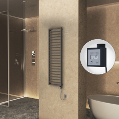 NAXOS Elektrikli Havlupan 500x1655 Terra Matt  Texture (KTX3 Termostat) 600W Spiral Kablolu