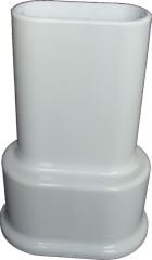 Çiftli Radyatör Boru Gizleme Kılıfı 2 Parçalı Geçmeli Plastik Beyaz 160mm