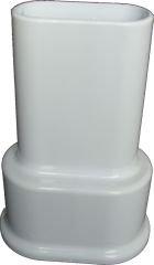 Çiftli Radyatör Boru Gizleme Kılıfı 2 Parçalı Geçmeli Plastik Beyaz 160mm