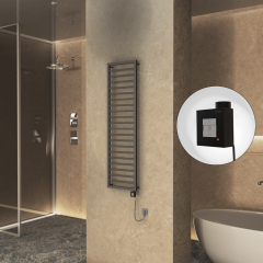 NAXOS Elektrikli Havlupan 500x1655 Terra Matt  Texture (KTX1 Termostat) 600W Spiral Kablolu