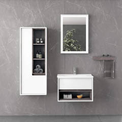 Punto 55 cm Banyo Dolabı Beyaz Berlin Alt, Üst ve Yan Boy Dolap