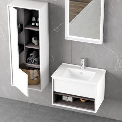 Punto 55 cm Banyo Dolabı Beyaz Berlin Alt, Üst ve Yan Boy Dolap