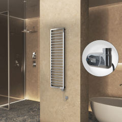 NAXOS Elektrikli Havlupan 500x1655 Krom  (Thesis Termostat) 600W