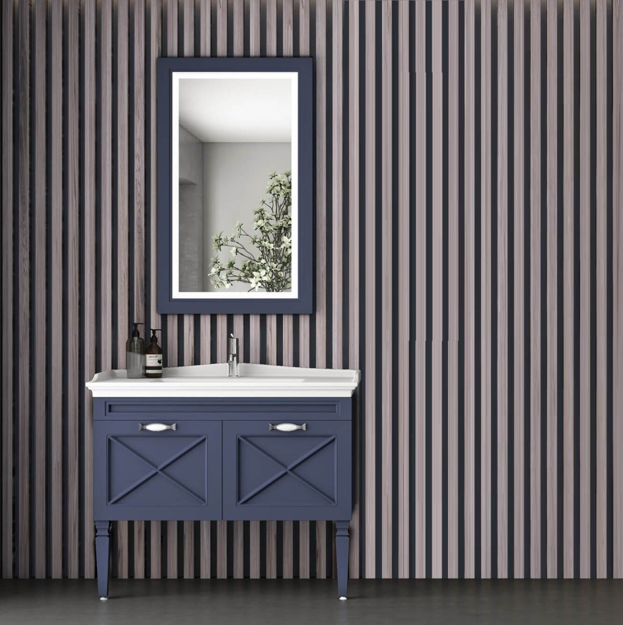 Avant 100 cm Banyo Dolabı İzlanda Mavi Dişbudak