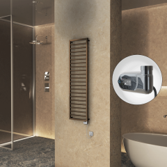 NAXOS Elektrikli Havlupan 500x1655 Bakır Eskitme Parlak (Thesis Termostat) 600W