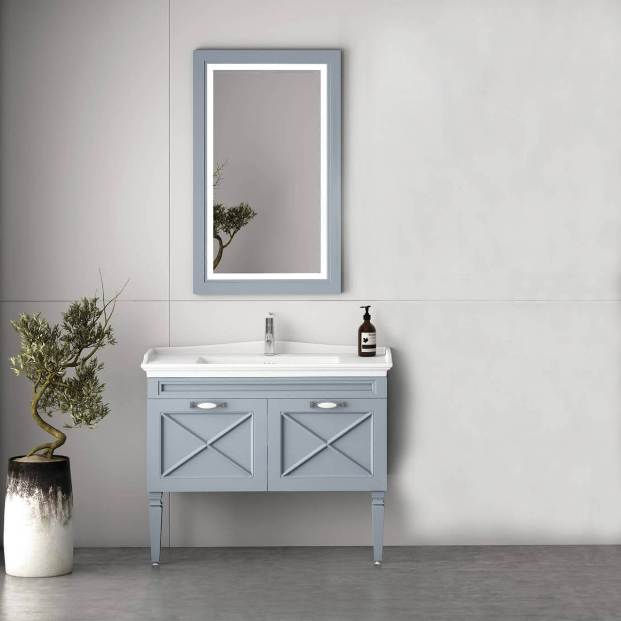 Avant 100 cm Banyo Dolabı Yeşil Dişbudak