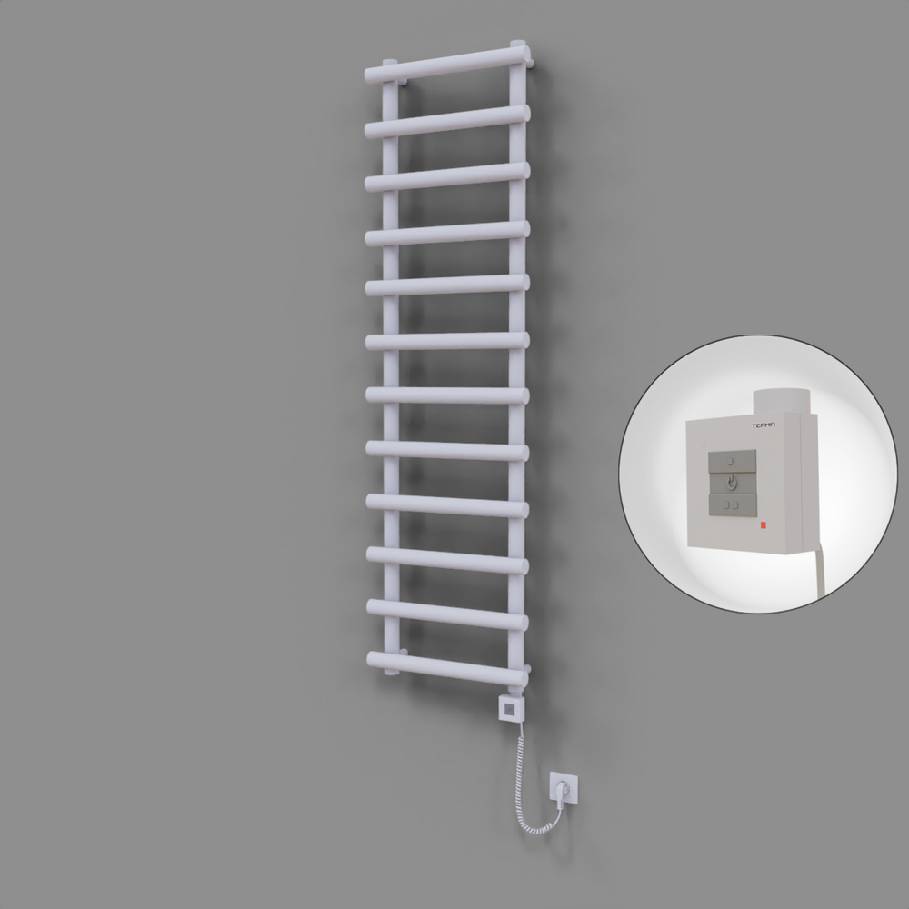 Amazon Dekoratif Elektrikli Havlupan 500x1750 Beyaz (KTX1 Termostat) 1000W Spiral Kablolu