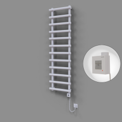 Amazon Dekoratif Elektrikli Havlupan 500x1750 Beyaz (KTX1 Termostat) 1000W Spiral Kablolu