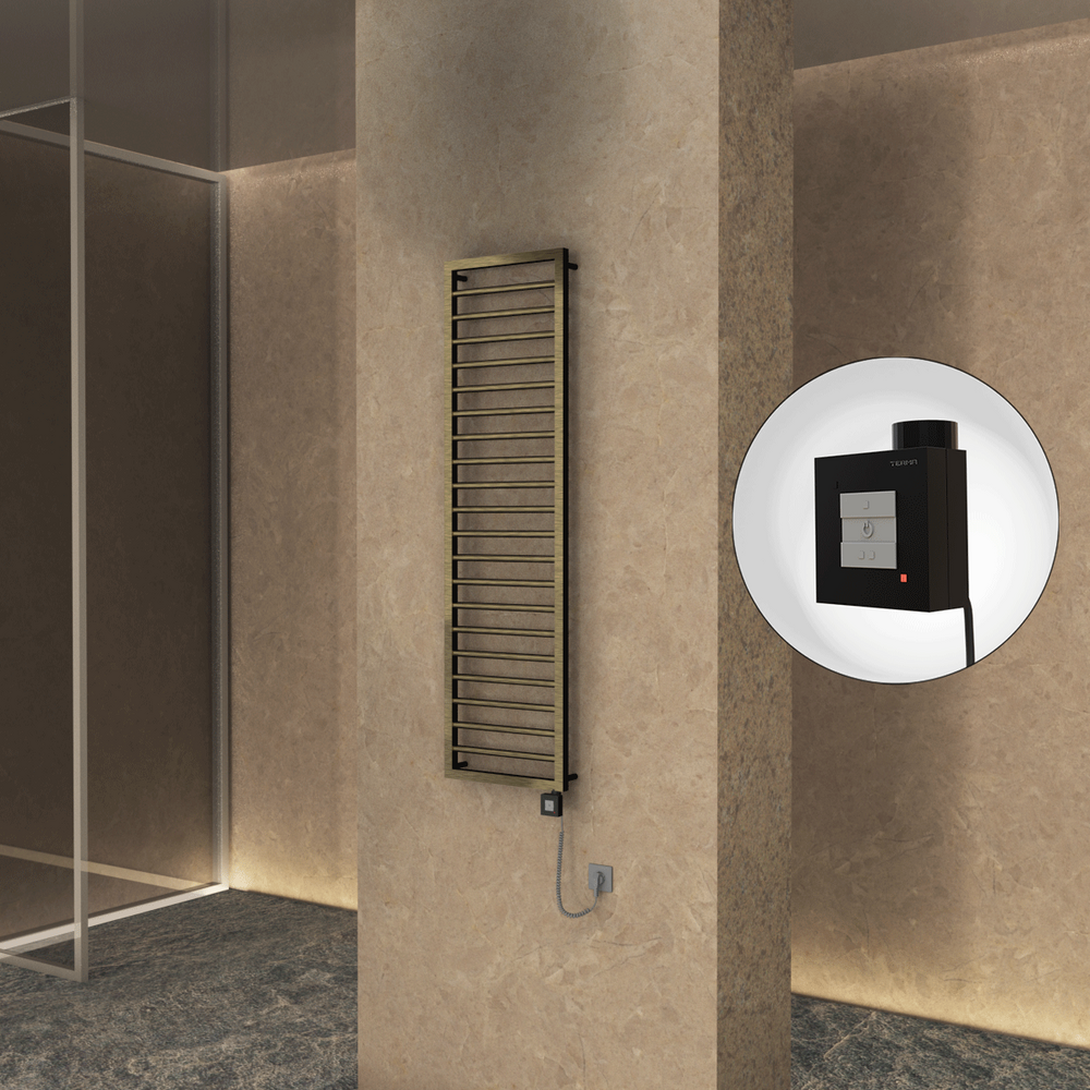 NAXOS Elektrikli Havlupan 500x1655 Antik Parlak (KTX1 Termostat) 600W Spiral Kablolu