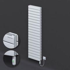Tip 21H Elektrikli Çelik Dekoratif Radyatör 1476x400 Beyaz (On/Off Düğmeli) 1200W