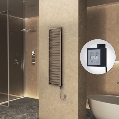 NAXOS Elektrikli Havlupan 500x1655 Rose Gold Parlak (KTX3 Termostat) 600W Spiral Kablolu