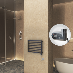 NAXOS Elektrikli Havlupan 800x578 Koyu Antrasit Texture (Thesis Termostat) 300W