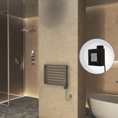 NAXOS Elektrikli Havlupan 800x578 Terra Matt  Texture (KTX1 Termostat) 300W Spiral Kablolu