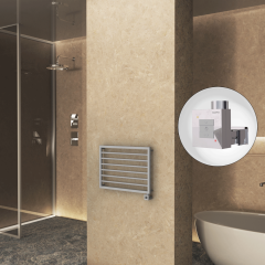 NAXOS Elektrikli Havlupan 800x578 Gri 7012 Texture (KTX1 Termostat) 300W