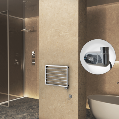 NAXOS Elektrikli Havlupan 800x578 Krom  (Thesis Termostat) 300W