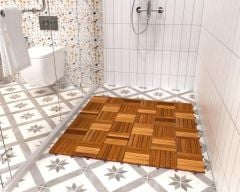 Masif Akasya Zemin Kaplaması Altın Teak