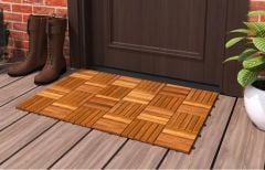 Masif Akasya Zemin Kaplaması Altın Teak