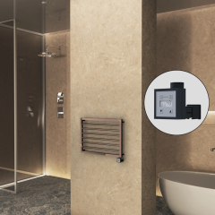 NAXOS Elektrikli Havlupan 800x578 Rose Gold Parlak (KTX3 Termostat) 300W
