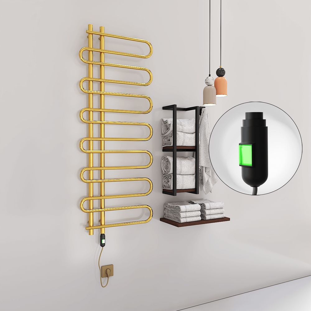 ZANTE Elektrikli Havlupan 600x1400  Altın (On/Off Düğmeli) 300W