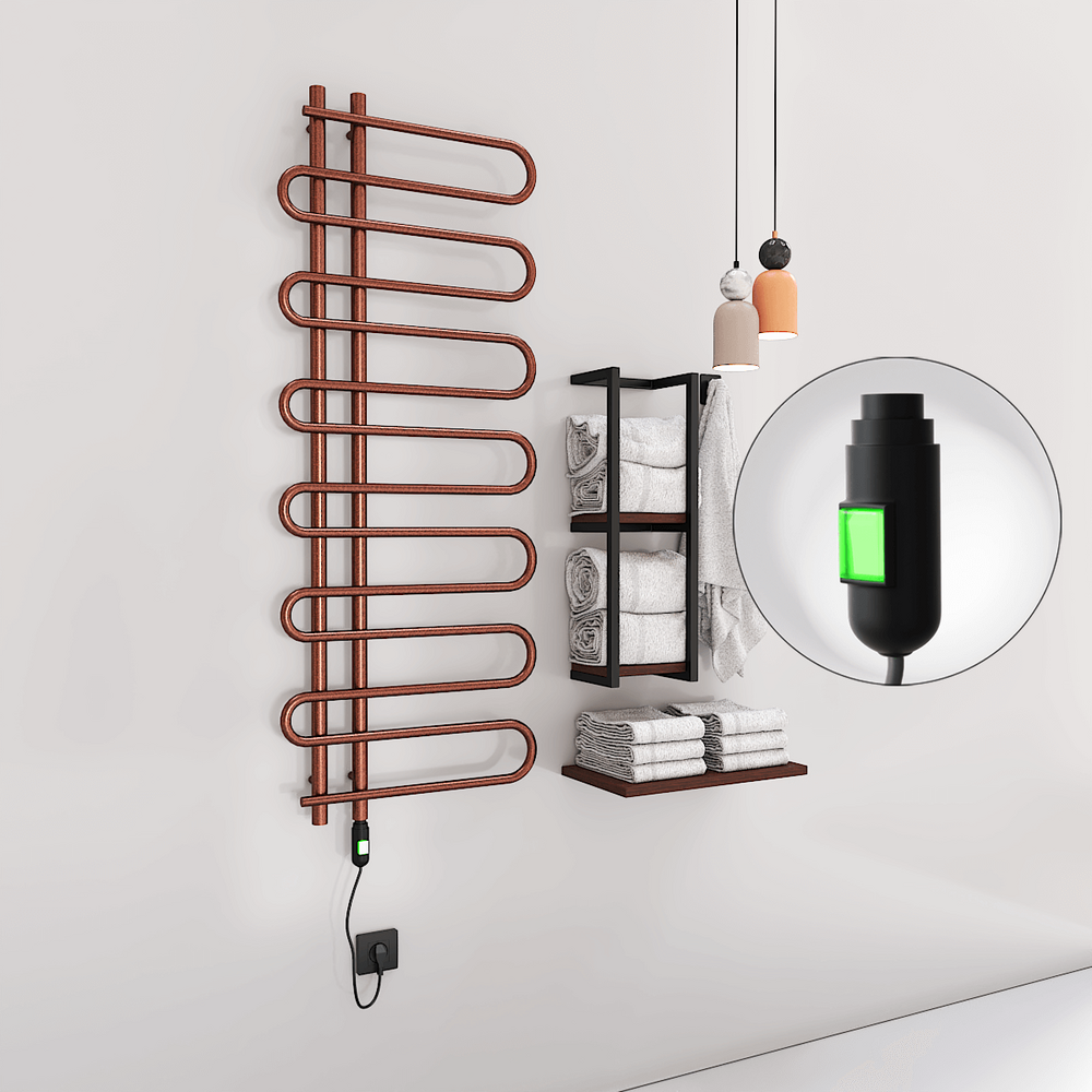 ZANTE Elektrikli Havlupan 600x1400  Bakır Eskitme (On/Off Düğmeli) 300W