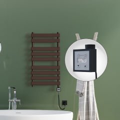 TAHITI Elektrikli Havlupan 500x1300 Bakır Eskitme Parlak (KTX3 Termostat) 600W Spiral Kablolu