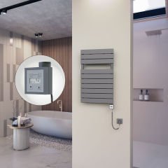 10H Elektrikli Havlupan 500x810 Antrasit Ktx3 600 Watt Spiral Kablolu