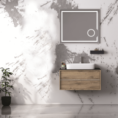 Elantra 80 cm Banyo Dolabı Dorado-Mat Antrasit