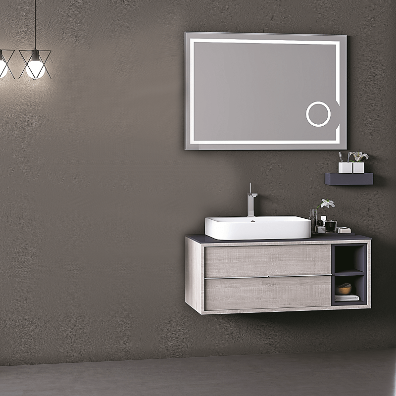 Elantra 100 cm Banyo Dolabı Lizbon-Mat Antrasit