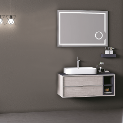 Elantra 100 cm Banyo Dolabı Lizbon-Mat Antrasit