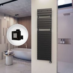 10H Elektrikli Havlupan 500x1772 Mat Siyah Ktx1 1000 Watt