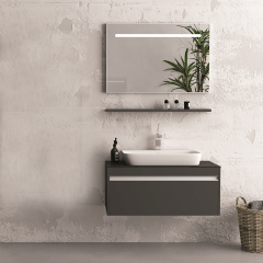Camaro 90 cm Banyo Dolabı Fırtına Gri