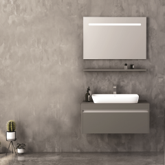 Camaro 90 cm Banyo Dolabı Kaya Gri