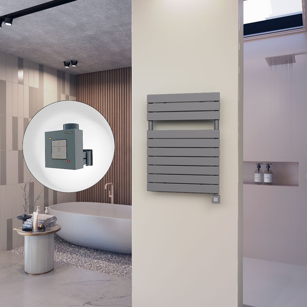 10H Elektrikli Havlupan 600x810 Antrasit Ktx1 600 Watt