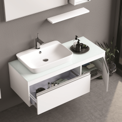 Camaro 120 cm Banyo Dolabı Beyaz