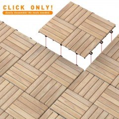 Yüzeyi İşlenmiş Ahşap Yer Karosu TEAK 20