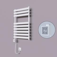 Volga Dekoratif Elektrikli Havlupan 500x800 Beyaz (KTX3 Termostat) 300W Spiral Kablolu