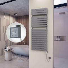 10H Elektrikli Havlupan 600x1550 Antrasit Ktx3 1000 Watt Spiral Kablolu