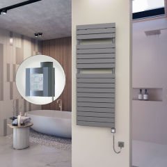 10H Elektrikli Havlupan 600x1550 Antrasit Ktx4 1000 Watt Spiral Kablolu