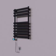 Volga Dekoratif Elektrikli Havlupan 500x800 Siyah (Musa Termostat) 300W